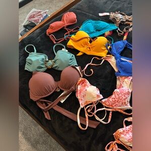 Mixed Bikini Tops and bottoms lot
Some are matched some aren’t 
All brand new